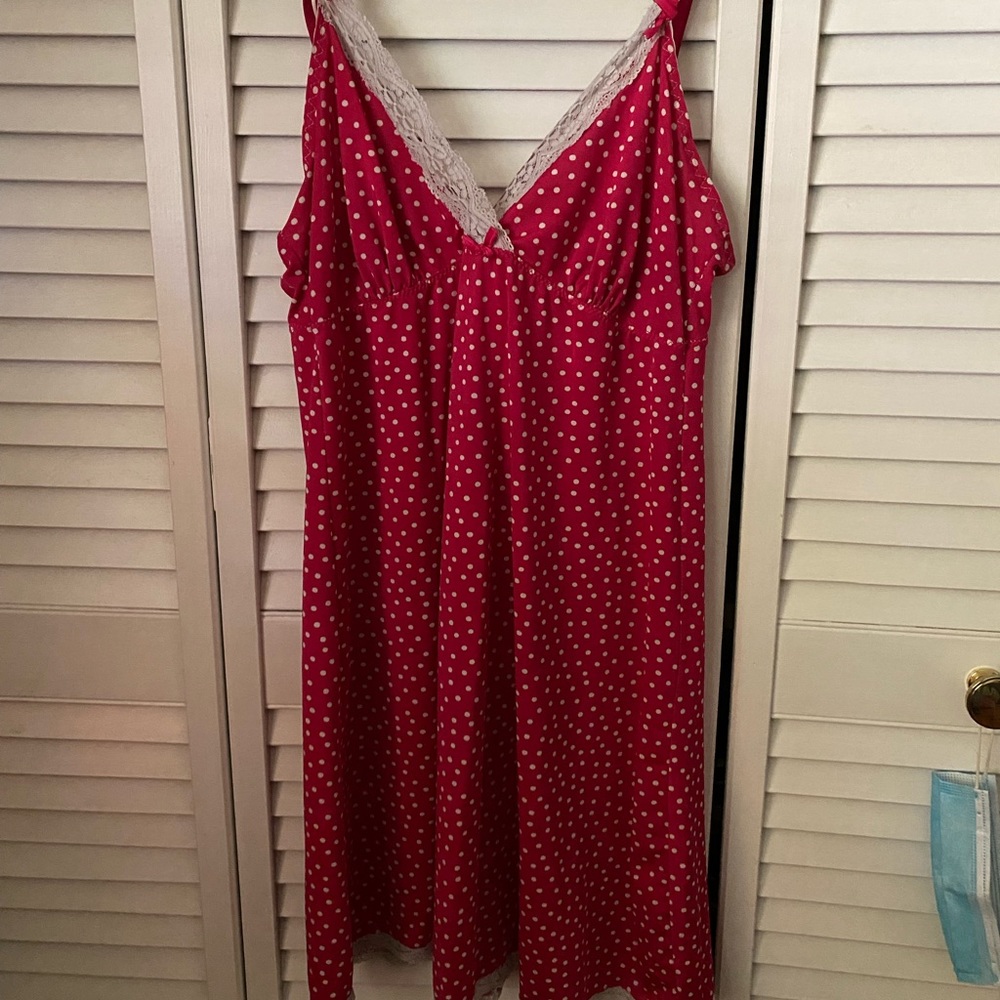 polka dot slip dress
